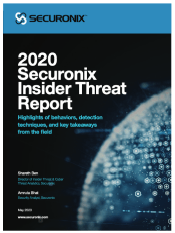Securonix Insider Threat Report 2020 - Thumbnail